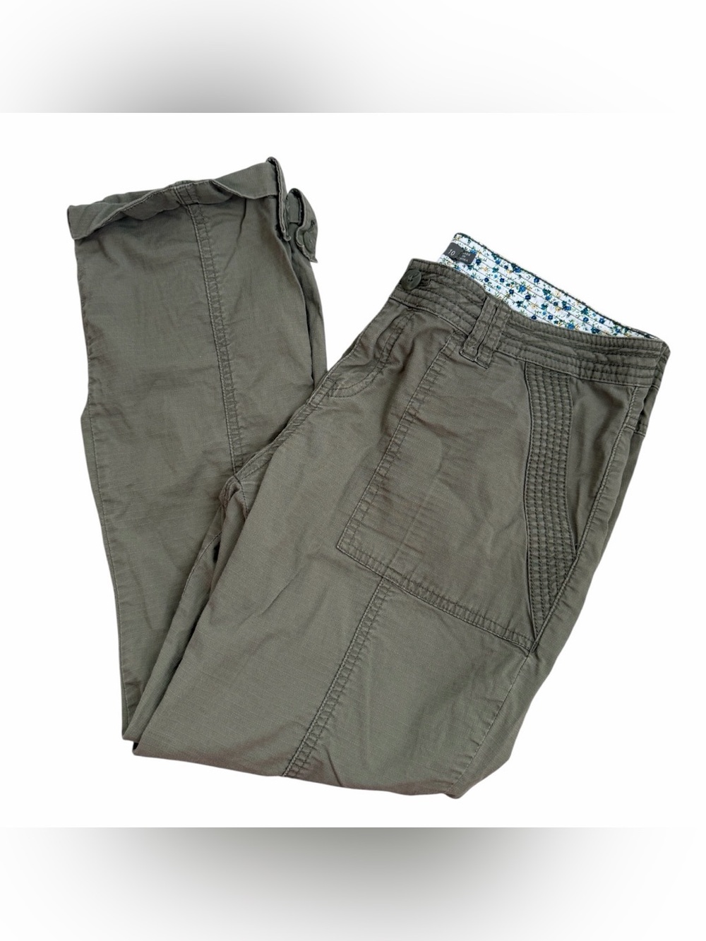 Prana Olive Green Mari Capri Pants